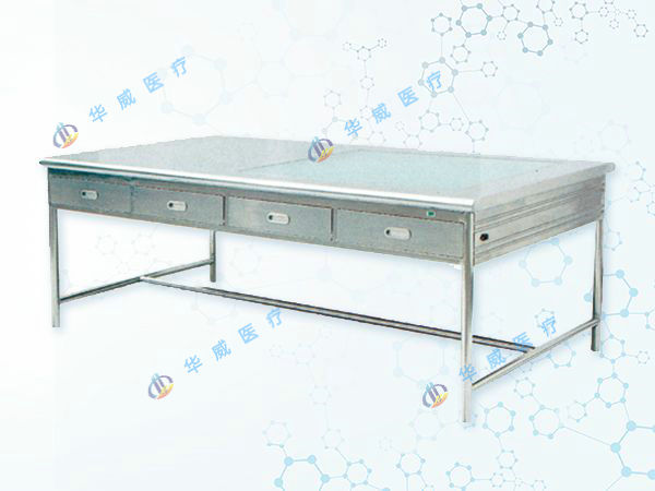 F9 不銹鋼工作臺 雙面、8抽帶燈